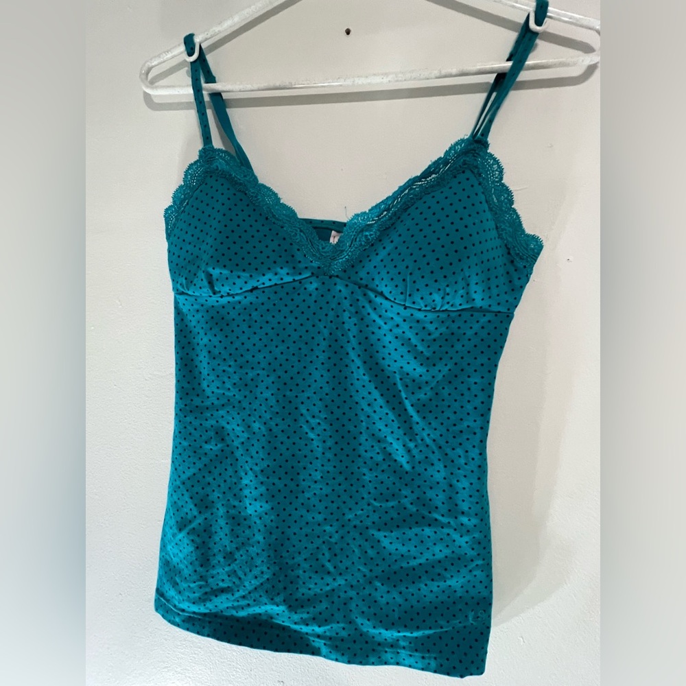 La SENZA Green Fitted Bustier Camisole Top